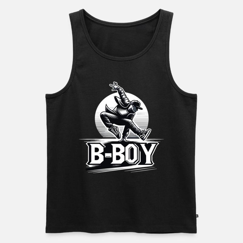 Breakdance Breakdancer Breakdance Kinder - Männer Premium Bio Tank Top - Schwarz