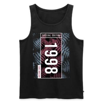 Special Edition 1998 Birthday Urban Graphic - Men's Premium Organic Tank Top - black - Front - Michal (187cm)