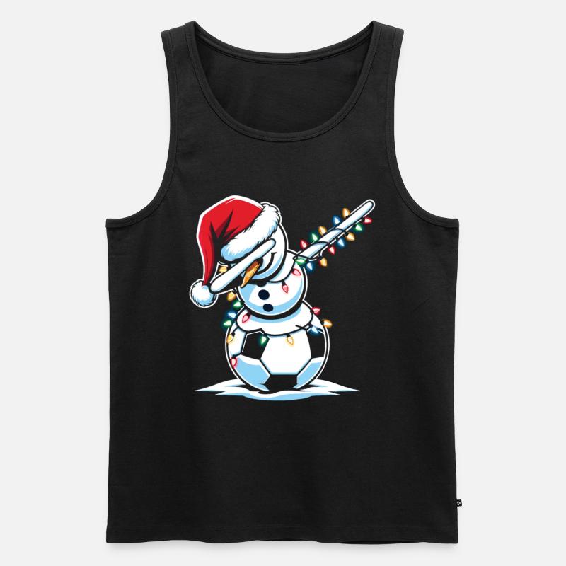 Schneemann Dabbing Schneemann Dab Schneemänner - Männer Premium Bio Tank Top - Schwarz