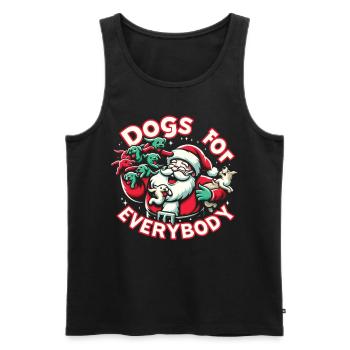 Chiens pour tous Propriétaires de chiens - Débardeur bio Premium Homme - noir - Devant - Michal (187cm)