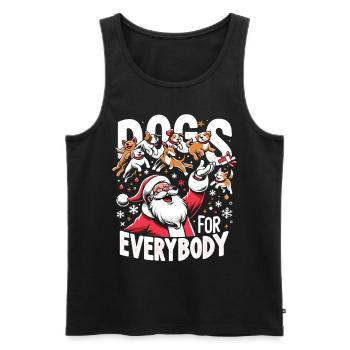 Chiens pour tous Propriétaires de chiens - Débardeur bio Premium Homme - noir - Devant - Michal (187cm)