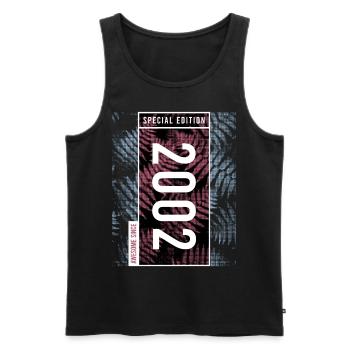Special Edition 2002 Birthday Urban Graphic - Men's Premium Organic Tank Top - black - Front - Michal (187cm)