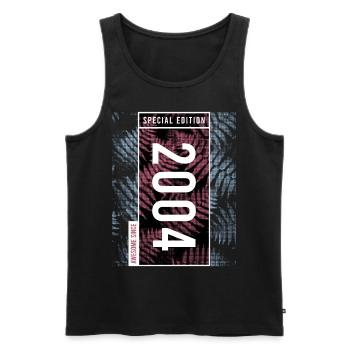 Special Edition 2004 Birthday Urban Graphic - Men's Premium Organic Tank Top - black - Front - Michal (187cm)