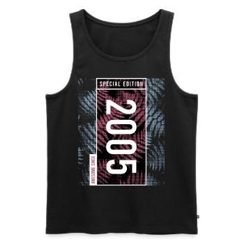 Special Edition 2005 Birthday Urban Graphic - Men's Premium Organic Tank Top - black - Front - Michal (187cm)
