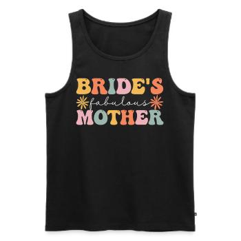 Groovy Brautparty Mom - Männer Premium Bio Tank Top - Schwarz - Vorne - AI Model Male 178 light (178cm)