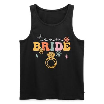 Groovy Brautparty Junggesellinnenabschied - Männer Premium Bio Tank Top - Schwarz - Vorne - AI Model Male 178 light (178cm)