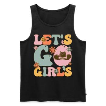Groovy Bride Brautparty Junggesellenabschied - Männer Premium Bio Tank Top - Schwarz - Vorne - AI Model Male 178 light (178cm)