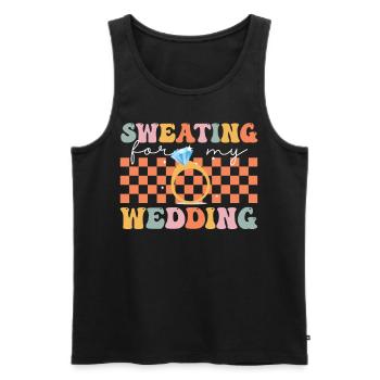 Groovy Bride Bridal Party Workout - Männer Premium Bio Tank Top - Schwarz - Vorne - AI Model Male 178 light (178cm)