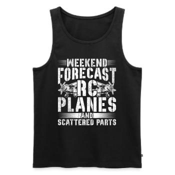 Modellflugzeug - Männer Premium Bio Tank Top - Schwarz - Vorne - Michal (187cm)