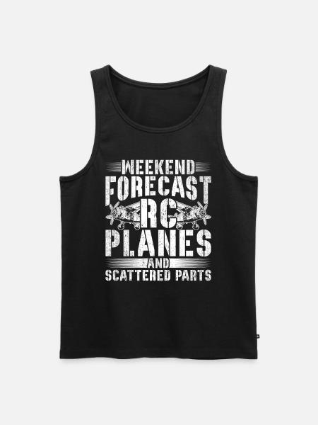 Modellflugzeug - Männer Premium Bio Tank Top - Schwarz