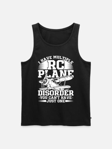 Modellflugzeug Modellflieger - Männer Premium Bio Tank Top - Schwarz