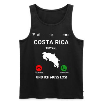 Costa Rica Mittelamerika Urlaub - Männer Premium Bio Tank Top - Schwarz - Vorne - AI Model Male 178 light (178cm)