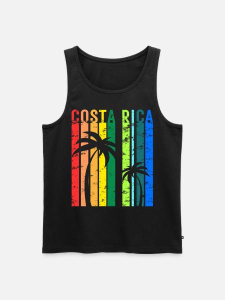 Costa Rica Mittelamerika Urlaub - Männer Premium Bio Tank Top - Schwarz
