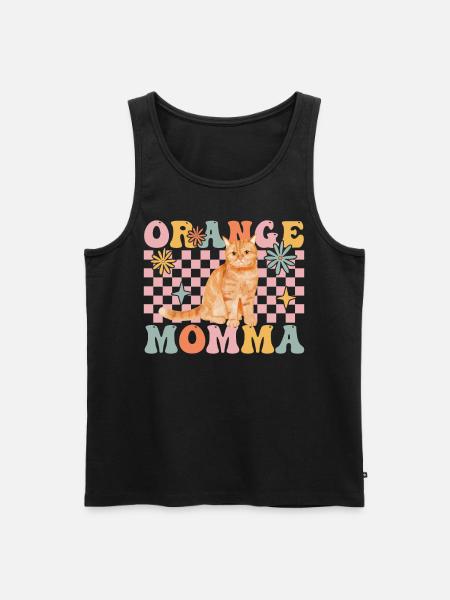 Groovy Cat Mom Cat Lover - Men's Premium Organic Tank Top - black