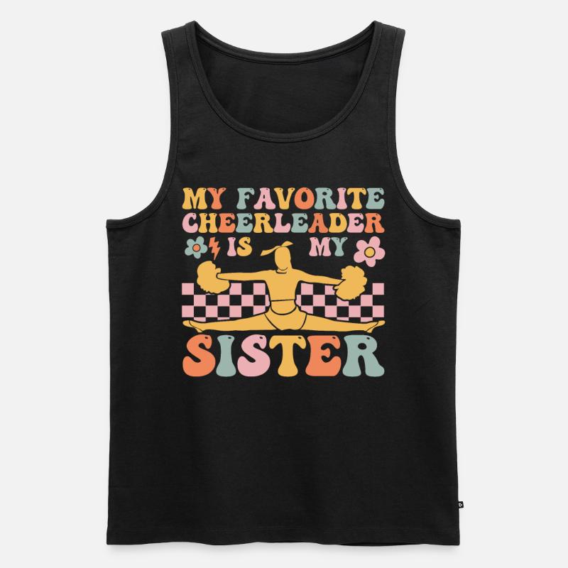 Groovy Cheerleading - Männer Premium Bio Tank Top - Schwarz