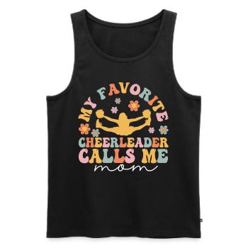 Groovy Cheerleading - Men's Premium Organic Tank Top - black - Front - AI Model Male 178 light (178cm)