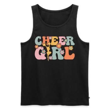 Groovy Cheerleading Cheerleader Cheer Squad - Débardeur bio Premium Homme - noir - Devant - Michal (187cm)
