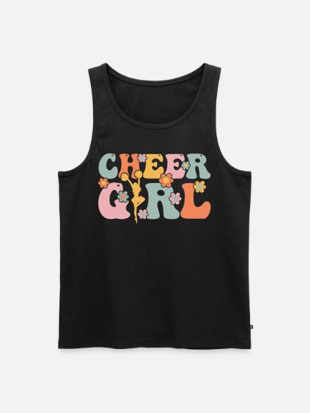 Groovy Cheerleading Cheerleader Cheer Squad - Men's Premium Organic Tank Top - black