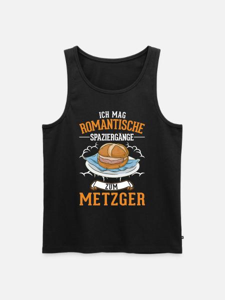Leberkas Leberkäse Fleischkäse - Männer Premium Bio Tank Top - Schwarz