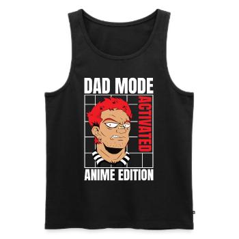 Dad Mode Activated Anime Edition Cool Otaku Anime - Männer Premium Bio Tank Top - Schwarz - Vorne - AI Model Male 178 light (178cm)