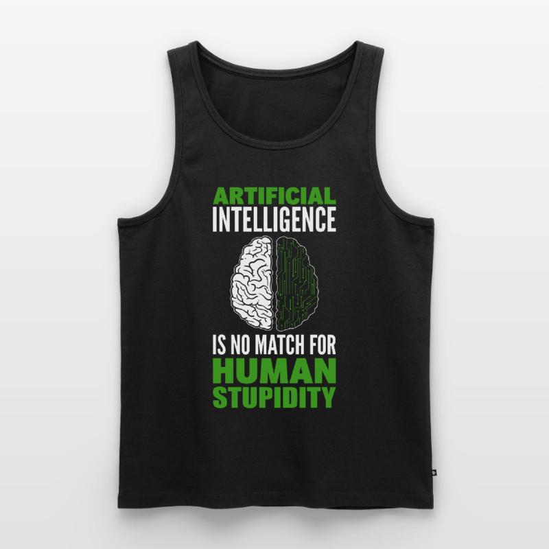 Data Robot AI Computer Science Machine Learning Men's Premium Organic Tank Top