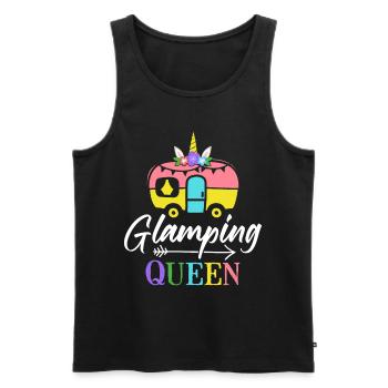 Weiblicher Glamper - Männer Premium Bio Tank Top - Schwarz - Vorne - AI Model Male 178 light (178cm)