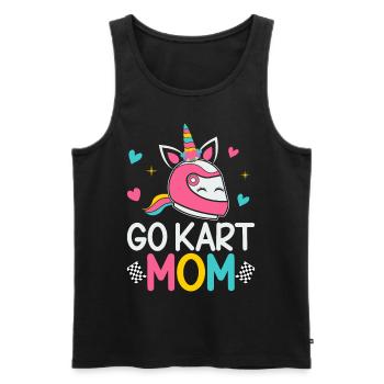 Go Kart Racing Femme Go Kart Racer - Débardeur bio Premium Homme - noir - Devant - AI Model Male 178 light (178cm)