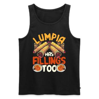 Lumpia Has Fillings Too - Männer Premium Bio Tank Top - Schwarz - Vorne - Michal (187cm)