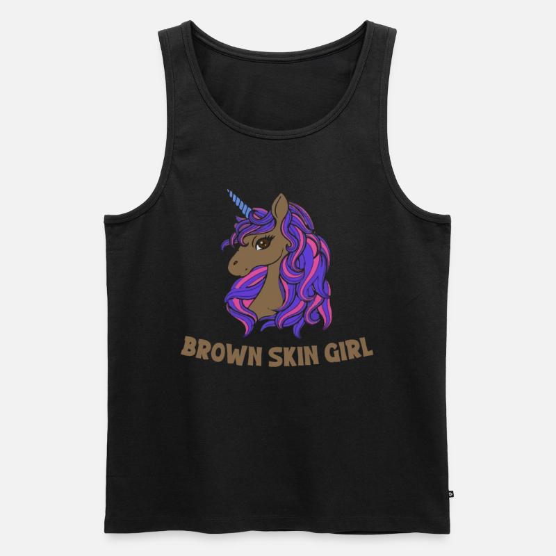 Melanin Schwarze Geschichte - Männer Premium Bio Tank Top - Schwarz
