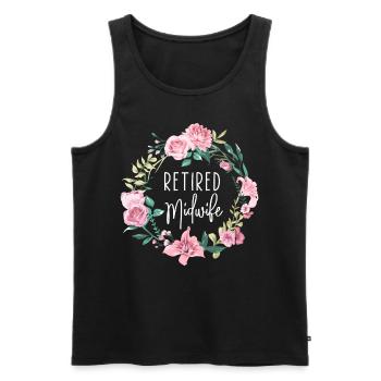 Nurse Midwife Birth Worker - Männer Premium Bio Tank Top - Schwarz - Vorne - Michal (187cm)