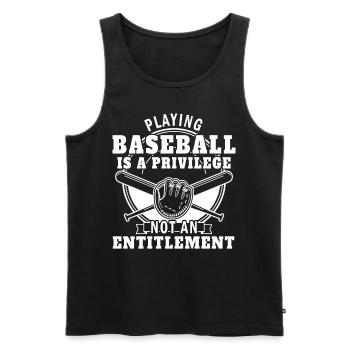 Baseball Player Pitching Catching Coach Sports Tra - Männer Premium Bio Tank Top - Schwarz - Vorne - AI Model Male 178 light (178cm)