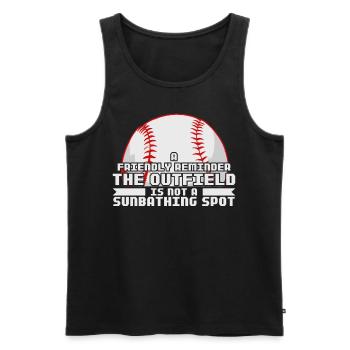 Funny Baseball Coach Ball Sports Trainer - Männer Premium Bio Tank Top - Schwarz - Vorne - Michal (187cm)