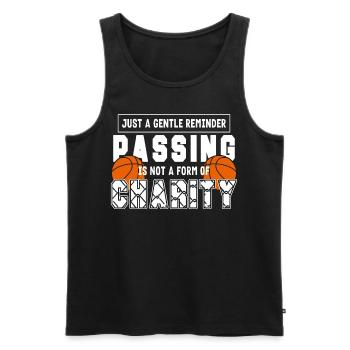 Funny Sports Baller Basketball Game Trainer BBall - Männer Premium Bio Tank Top - Schwarz - Vorne - Michal (187cm)