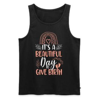 LD Labour And Delivery Nurse - Men's Premium Organic Tank Top - black - Front - Michal (187cm)
