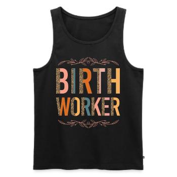 LD Labour And Delivery Nurse - Men's Premium Organic Tank Top - black - Front - Michal (187cm)