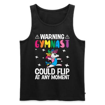 Gymnastik Cartwheel Girl - Männer Premium Bio Tank Top - Schwarz - Vorne - Michal (187cm)