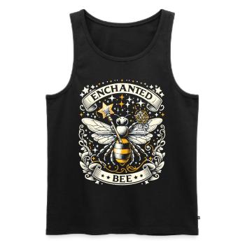 Magical Honeybee: Magical Worlds - Men's Premium Organic Tank Top - black - Front - AI Model Male 178 light (178cm)