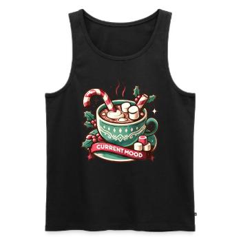 Current Mood - Holidays Family Funny Christmas - Männer Premium Bio Tank Top - Schwarz - Vorne - Michal (187cm)