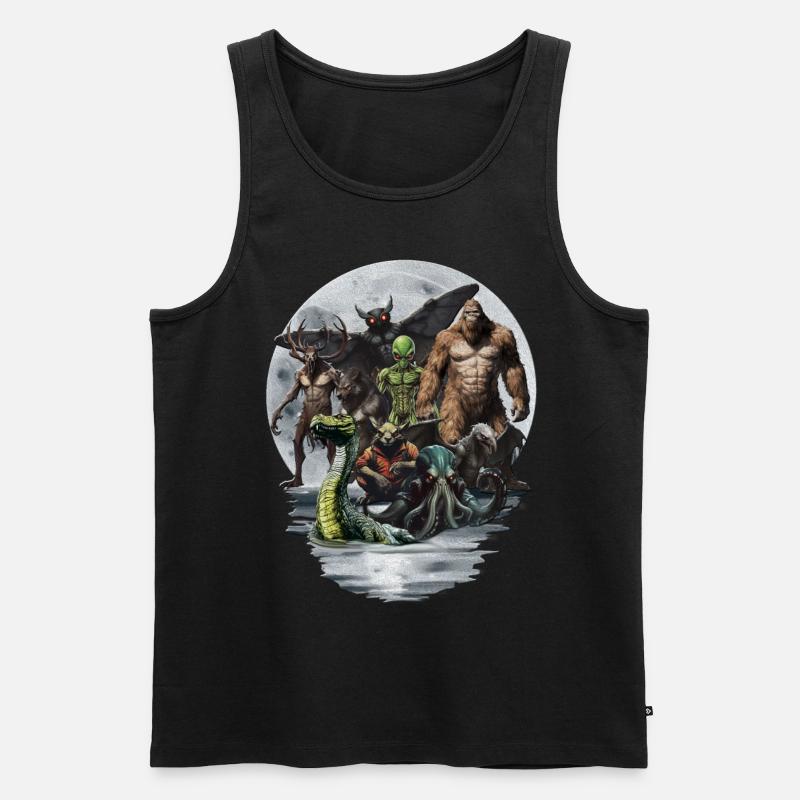 Cryptid Group - Männer Premium Bio Tank Top - Schwarz