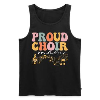 Groovy Chanteur Chanteur Choriste - Débardeur bio Premium Homme - noir - Devant - AI Model Male 178 light (178cm)