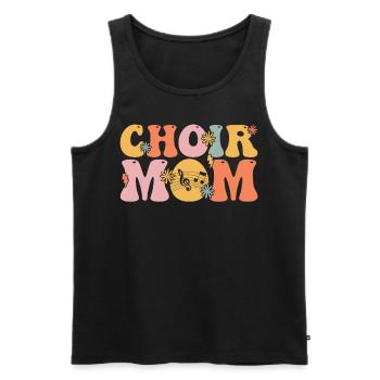 Groovy Chanteur Chanteur Choriste - Débardeur bio Premium Homme - noir - Devant - AI Model Male 178 light (178cm)