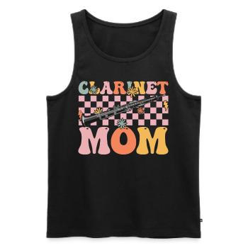 Groovy Clarinetist - Men's Premium Organic Tank Top - black - Front - AI Model Male 178 light (178cm)