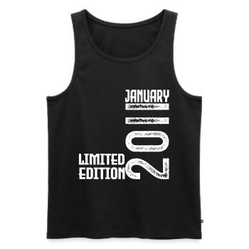 January 2011 Birthday Gift. January 2011. - Men's Premium Organic Tank Top - black - Front - Michal (187cm)