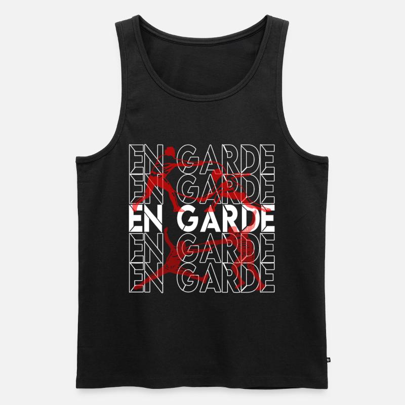En Garde - Männer Premium Bio Tank Top - Schwarz