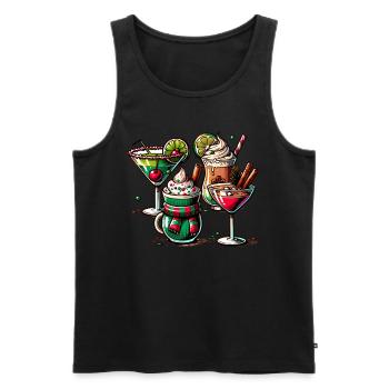 Café de Noël - Café de Noël pour femmes drôles - Débardeur bio Premium Homme - noir - Devant - Michal (187cm)