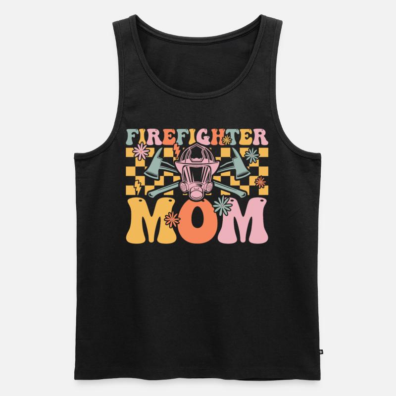 Groovy Brandbekämpfung - Männer Premium Bio Tank Top - Schwarz