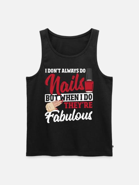 Nageldesignerin Acryl Nails Nagelstudio - Männer Premium Bio Tank Top - Schwarz