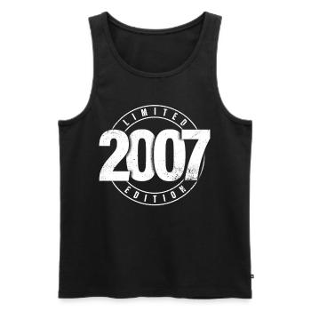 Limited Edition 2007 Geburtsjahr Urban Geburtstag - Männer Premium Bio Tank Top - Schwarz - Vorne - Michal (187cm)