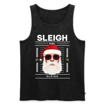 Sleigh Girl Sleigh Funny Ugly Christmas für Frauen - Männer Premium Bio Tank Top - Schwarz - Vorne - AI Model Male 178 light (178cm)