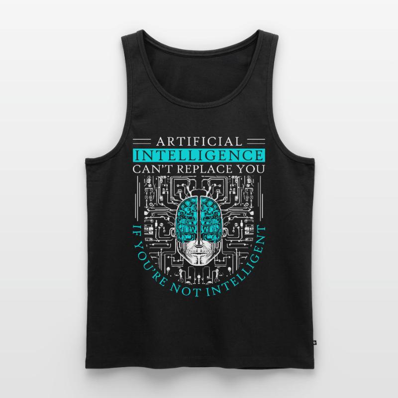Artificial Intelligence Algorithm Brain Männer Premium Bio Tank Top